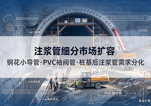 四川注浆管细分市场扩容，隧道钢花小导管、PVC 袖阀管、桩基后注浆管需求分化